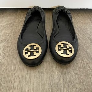 Used Tory Burch Flats in Black